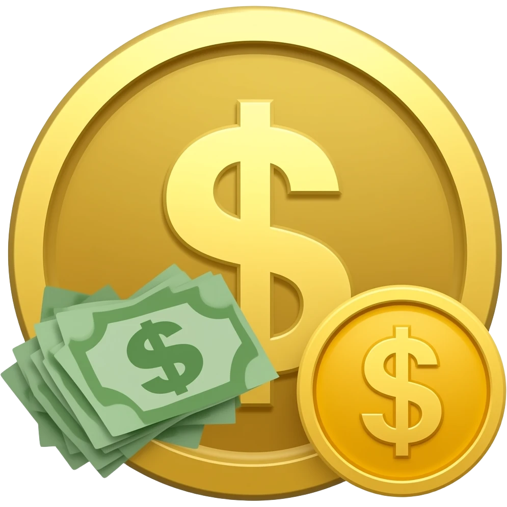 Make one for total cash available emoji