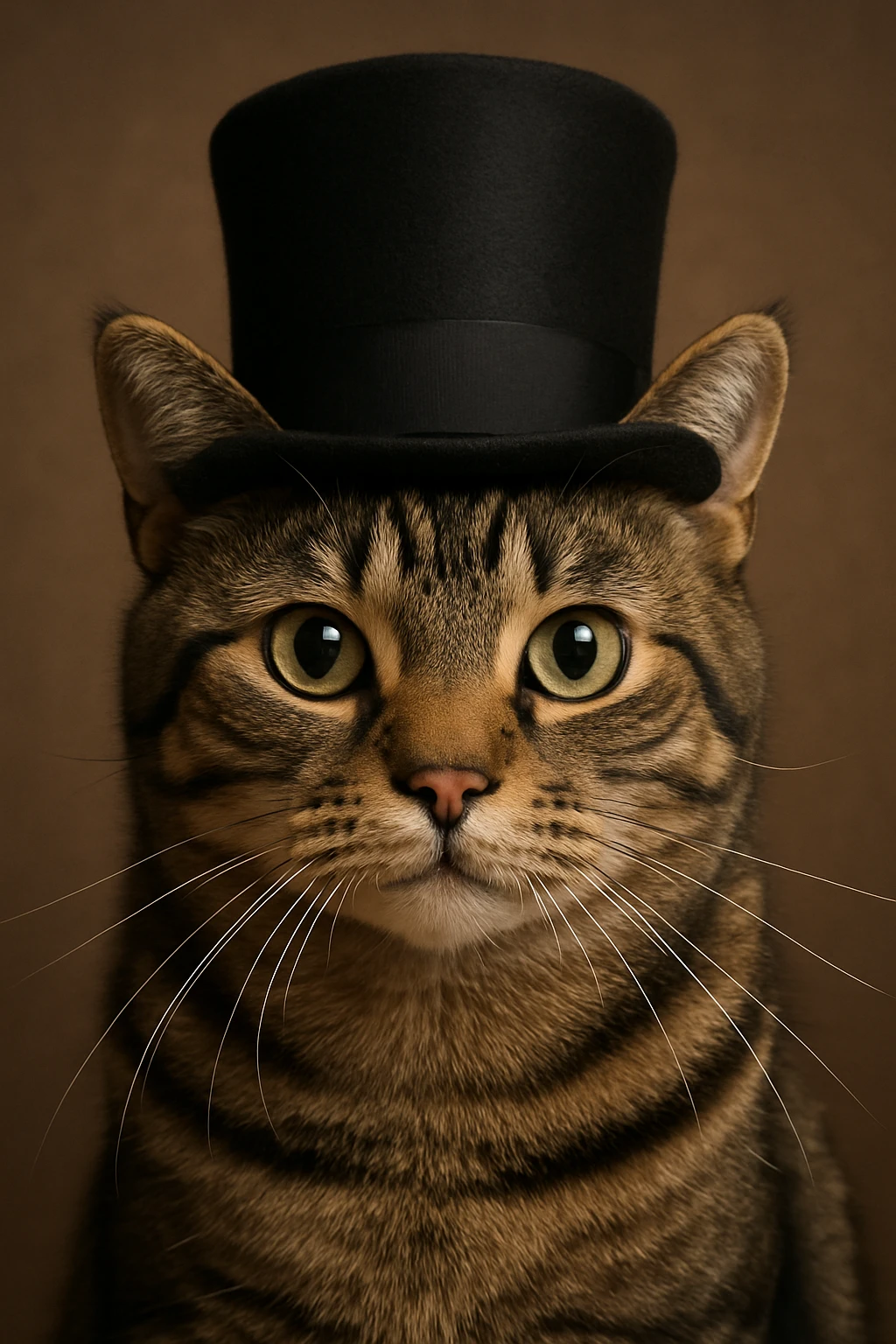cat wearing a tophat emoji
