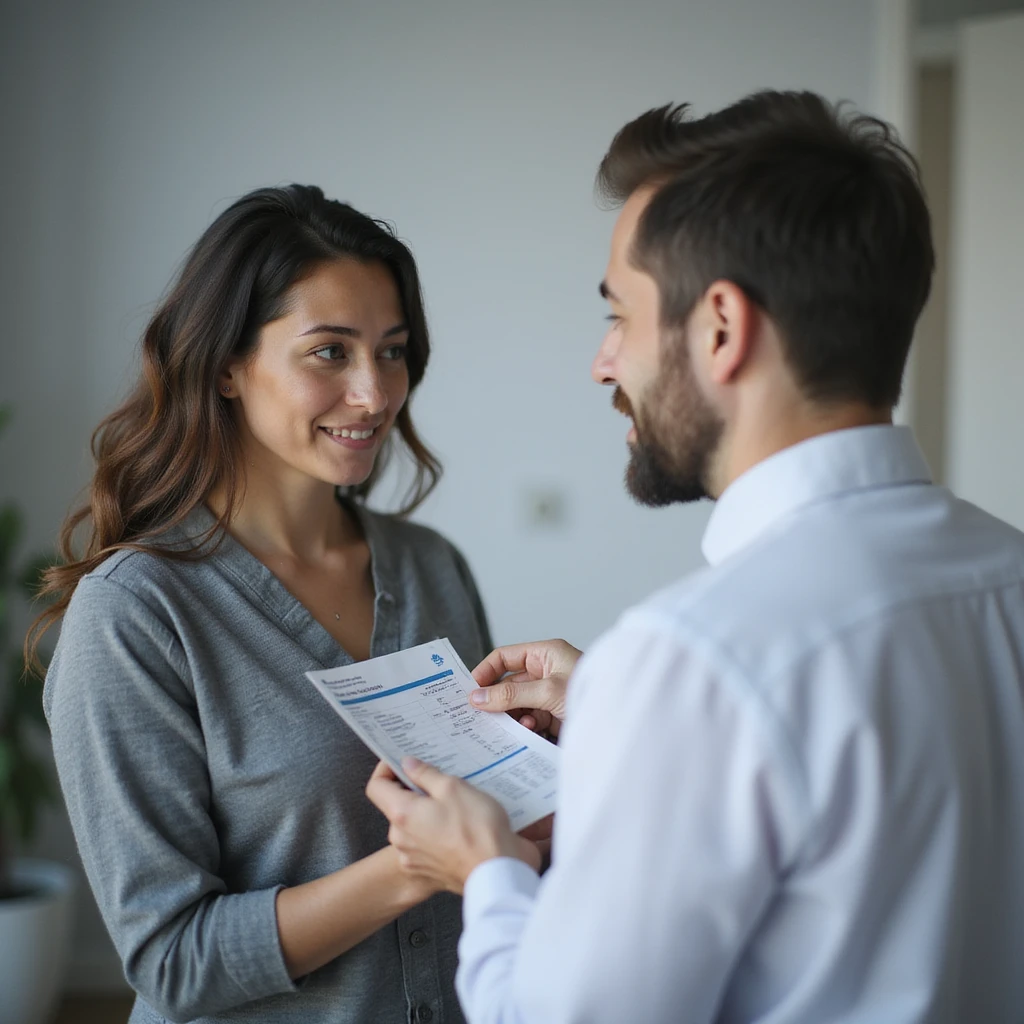 realistic image of a woman consulting a doctor before taking a supplement, clinical environment, doctor showing analysis results indicating a deficiency, professional atmosphere, realistic details emoji