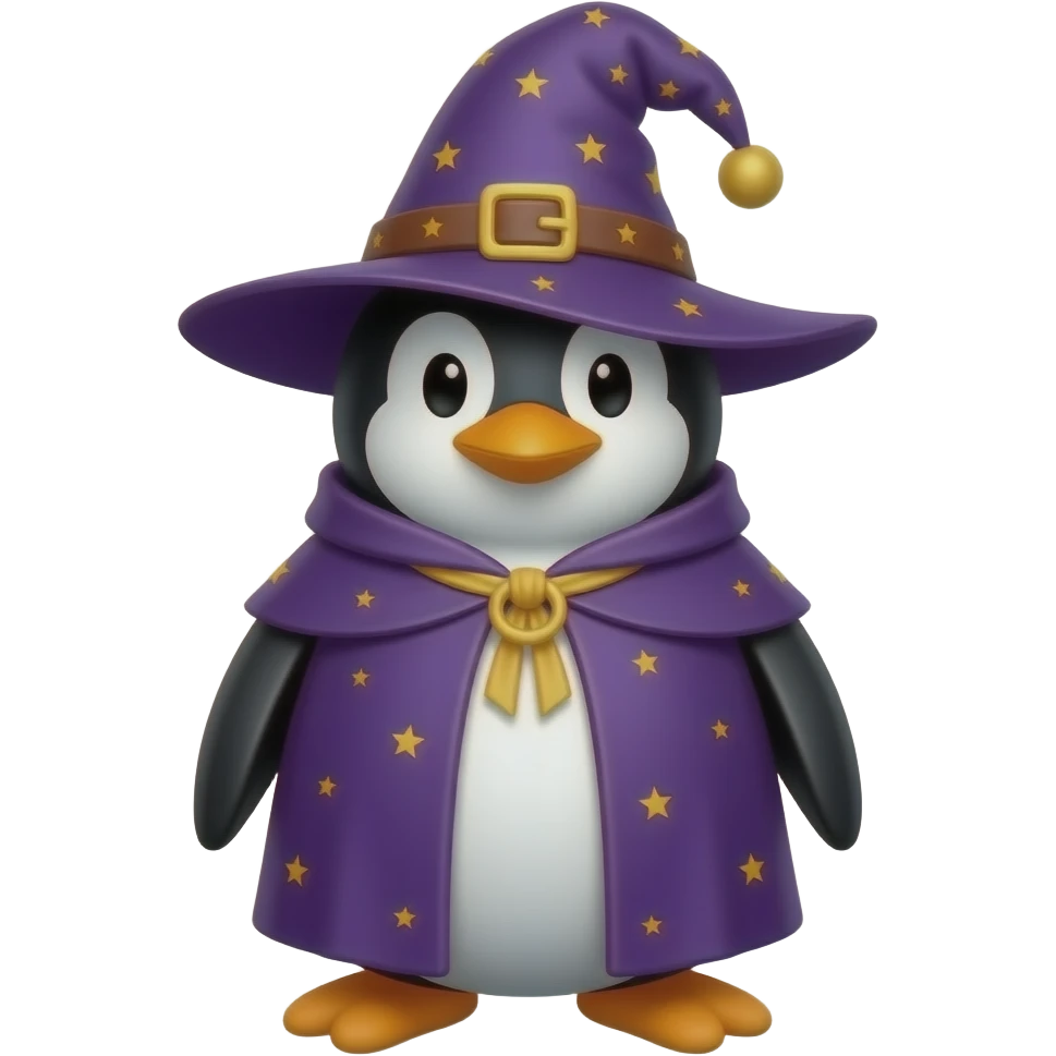 Penguin Wizard emoji