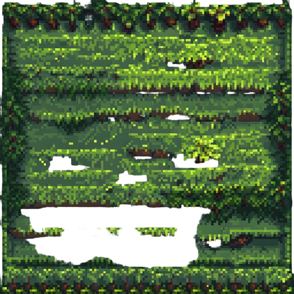 pixel art grass tile, classic video game style emoji