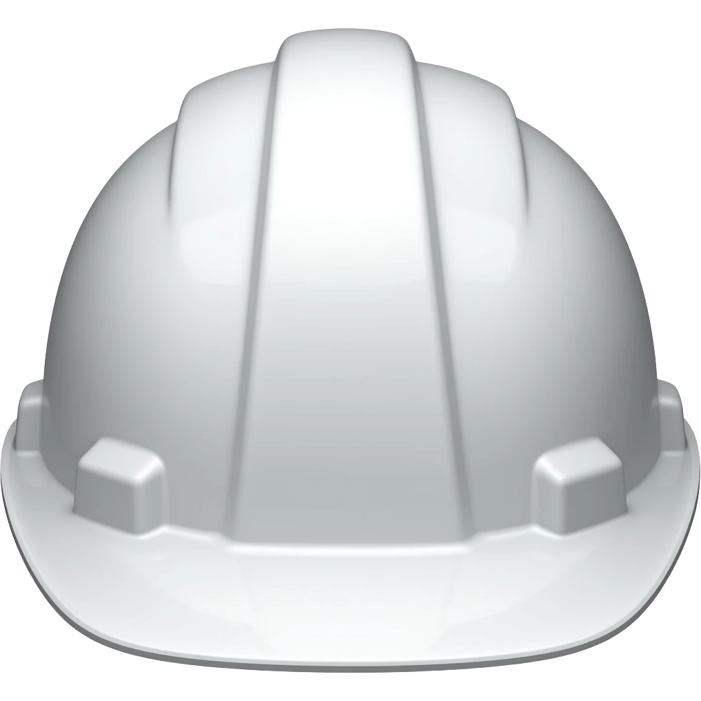 Casco blanco de ingeniero emoji