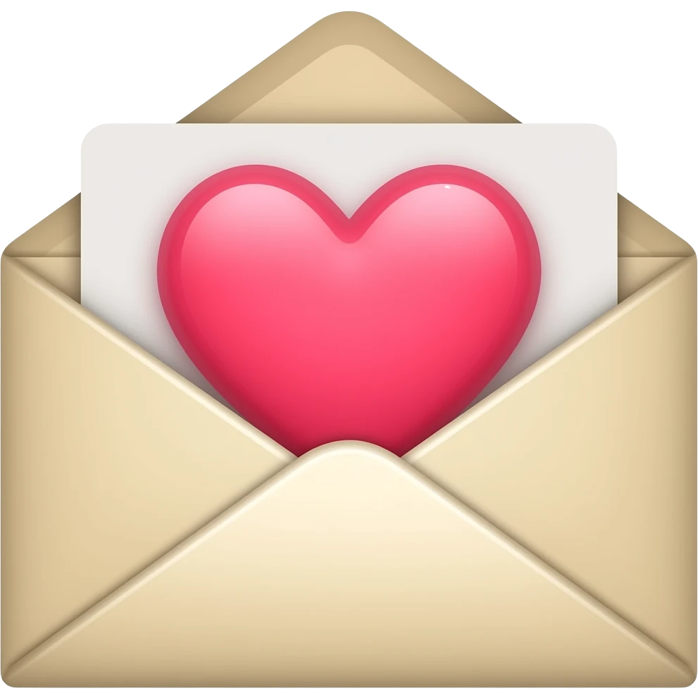 love envelope emoji