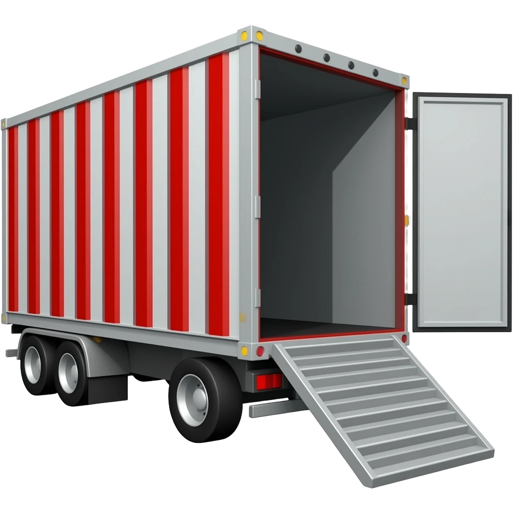 cargo trailer open from right emoji