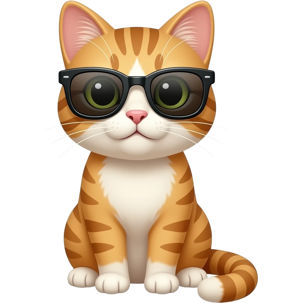 Cat wearing sunglasses emoji