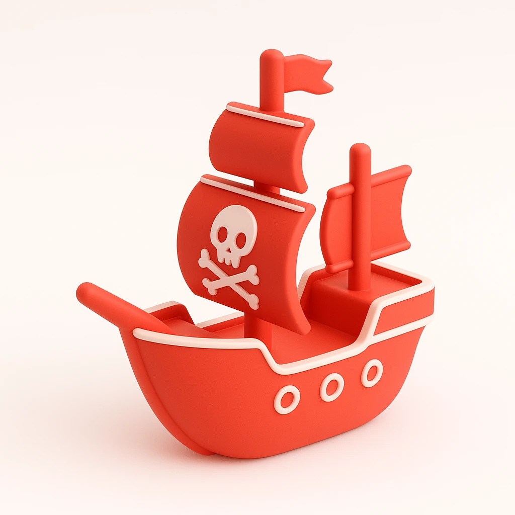 pirate ship emoji