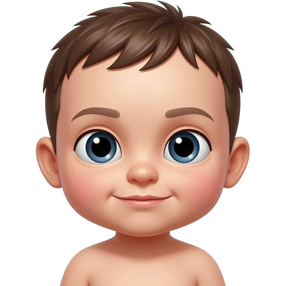 Evil baby emoji