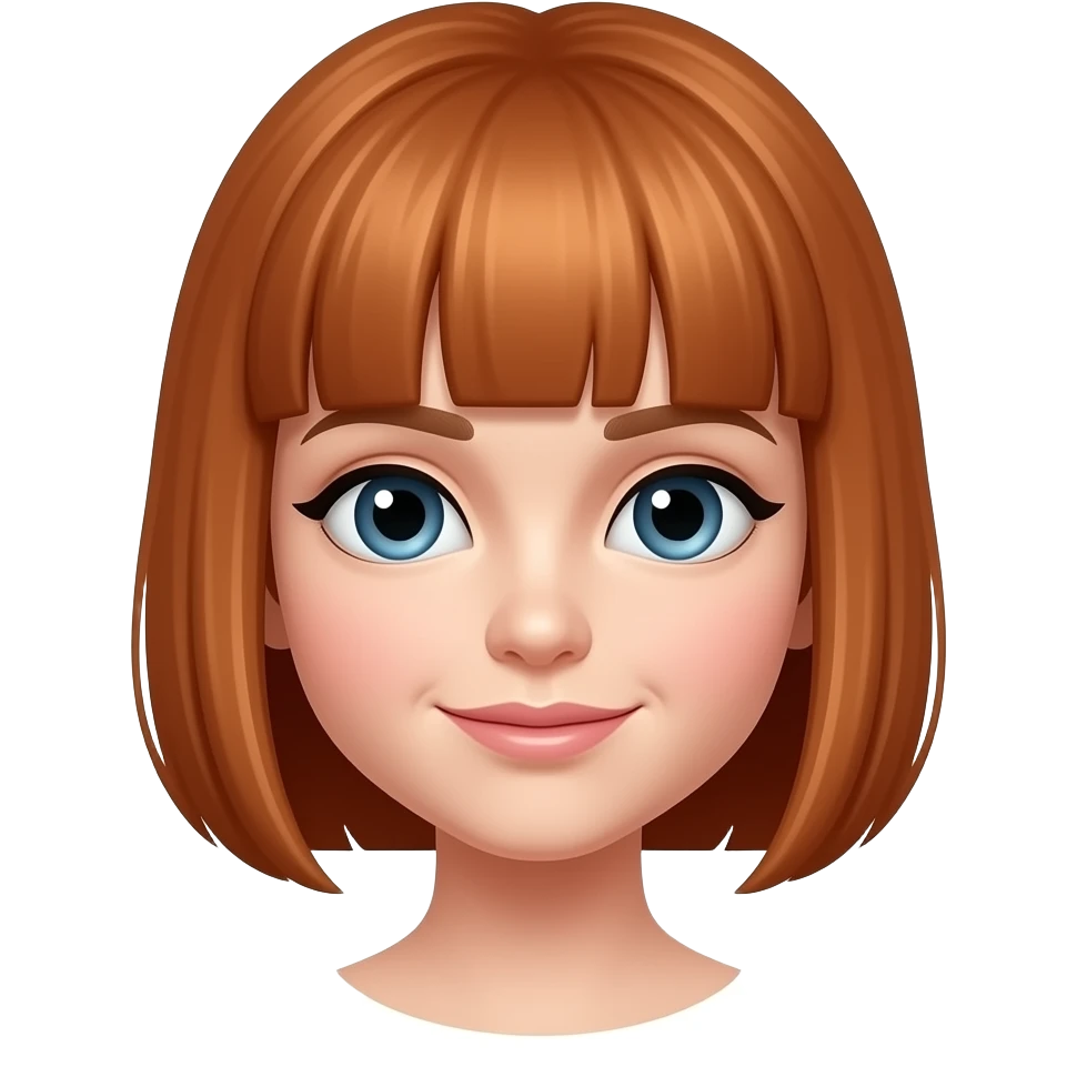 I need sandy red bob haircut emoji