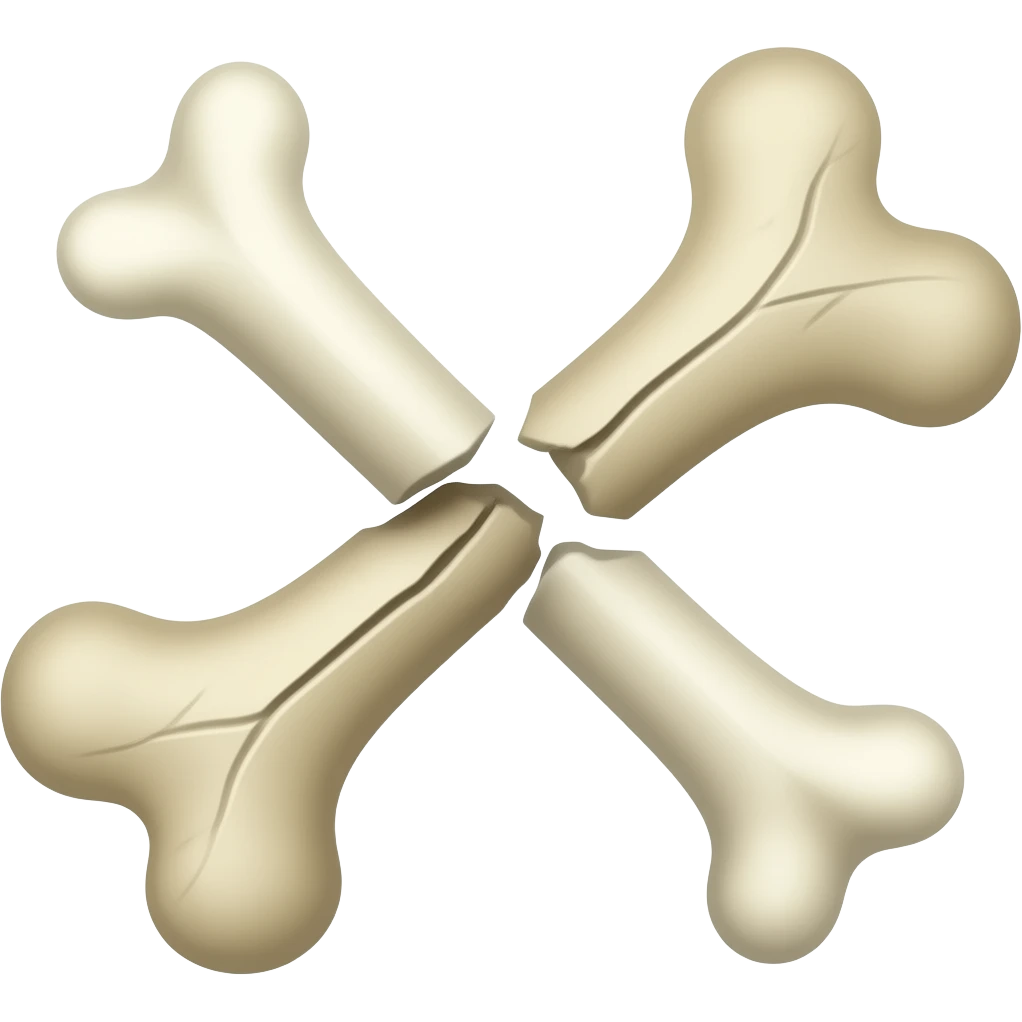 crashed bone emoji