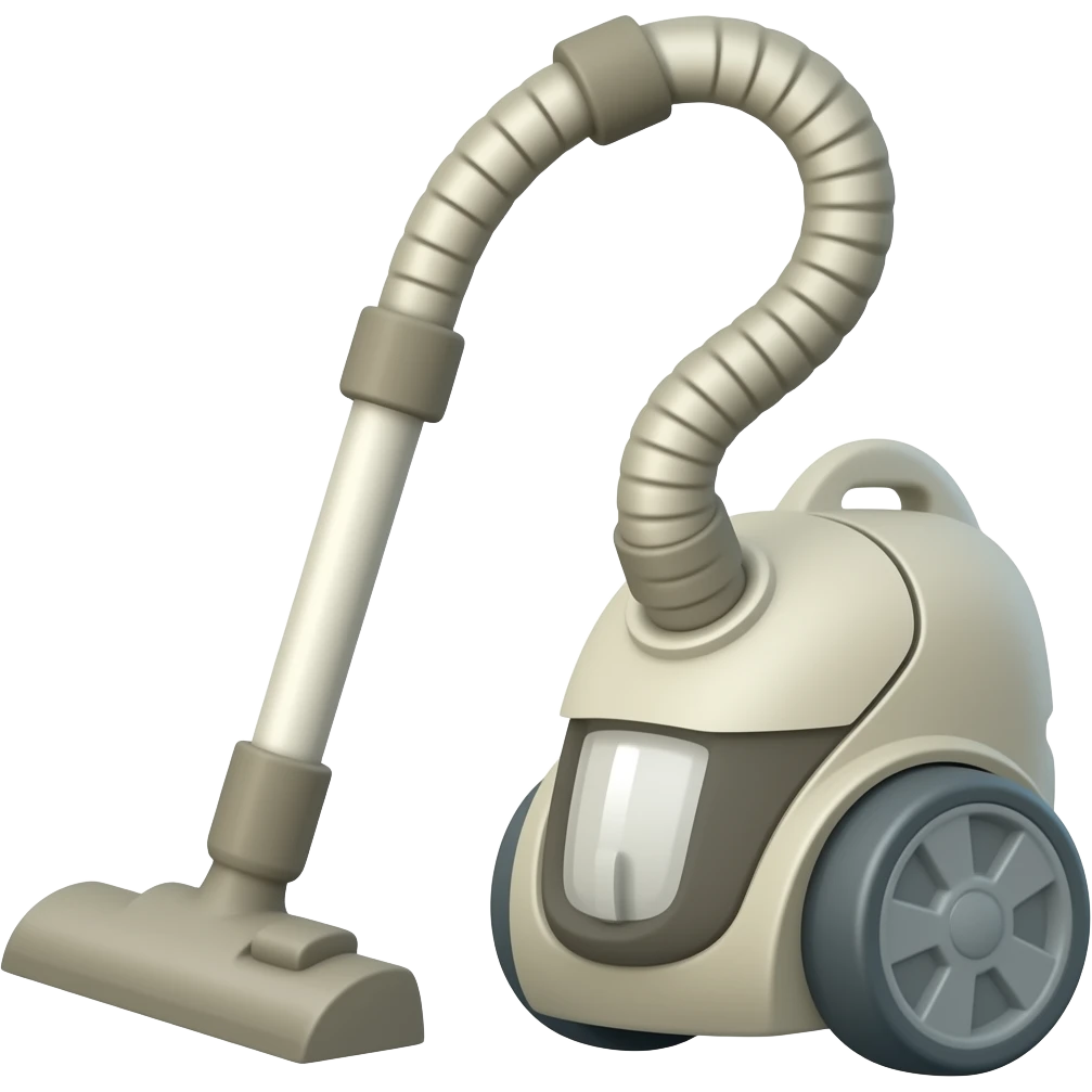 Flat and simplified vacuum cleaner emoji