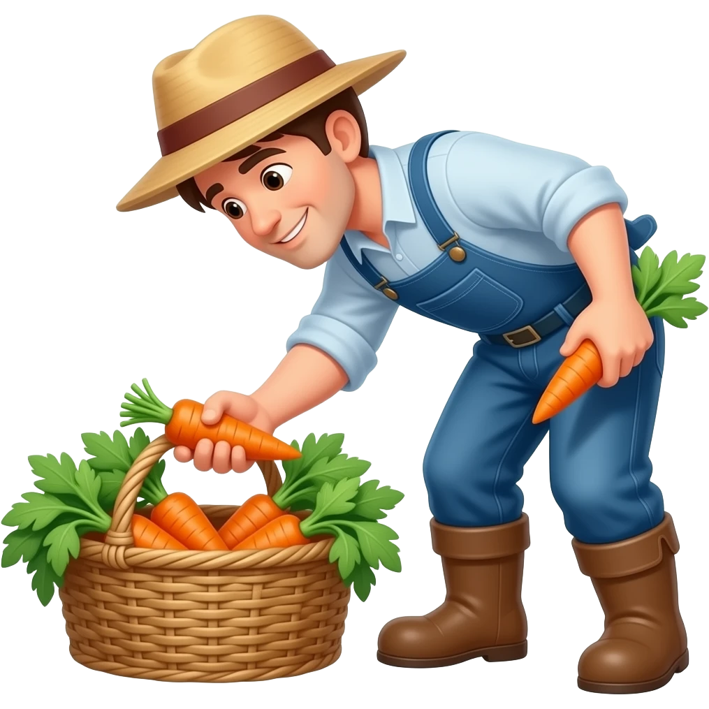 harvesting carrots emoji