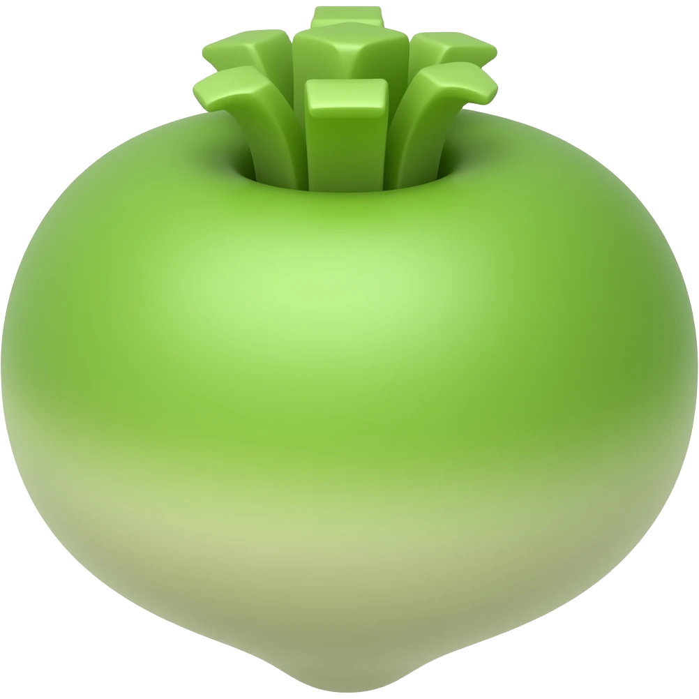 야채 초록색 무 emoji