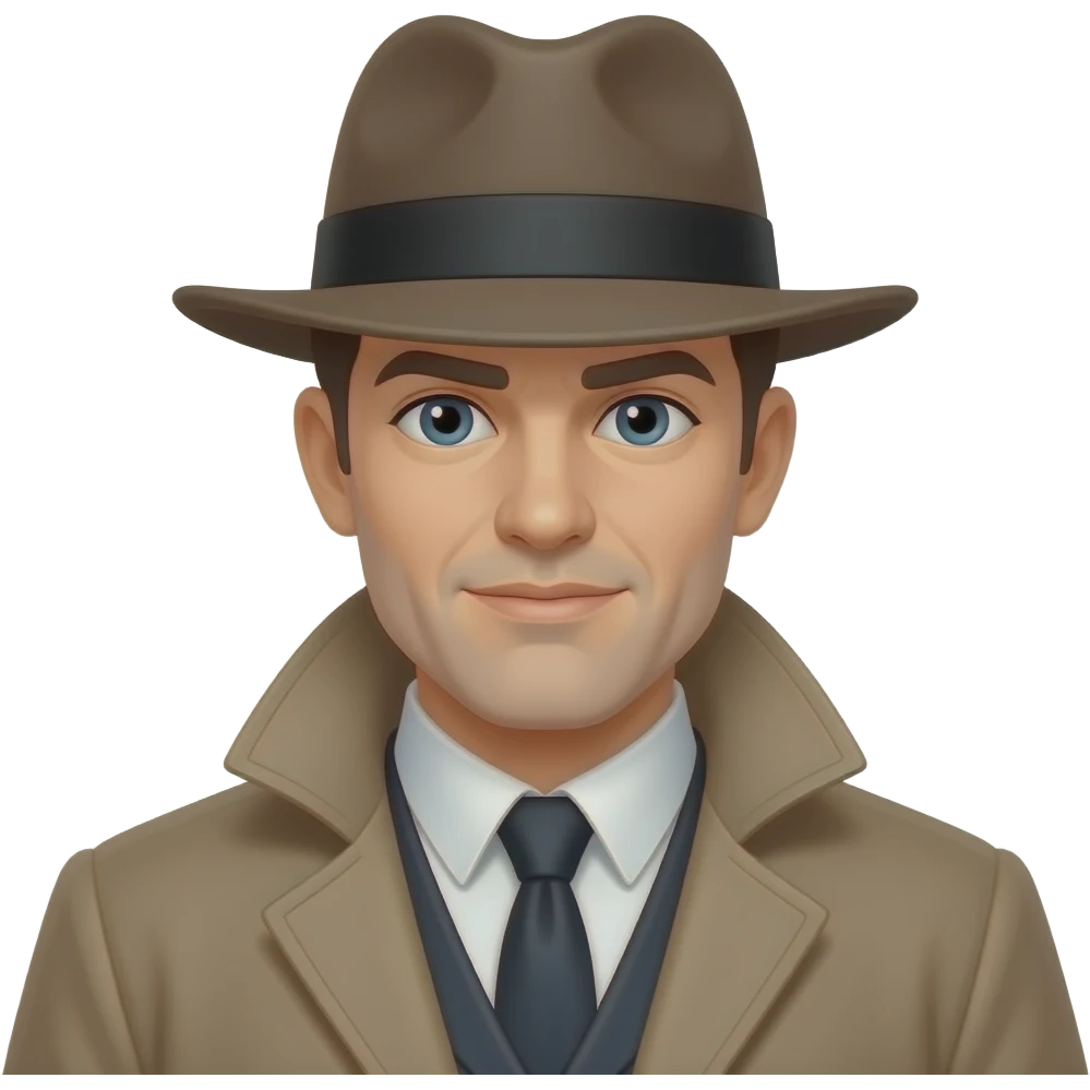 man detective emoji