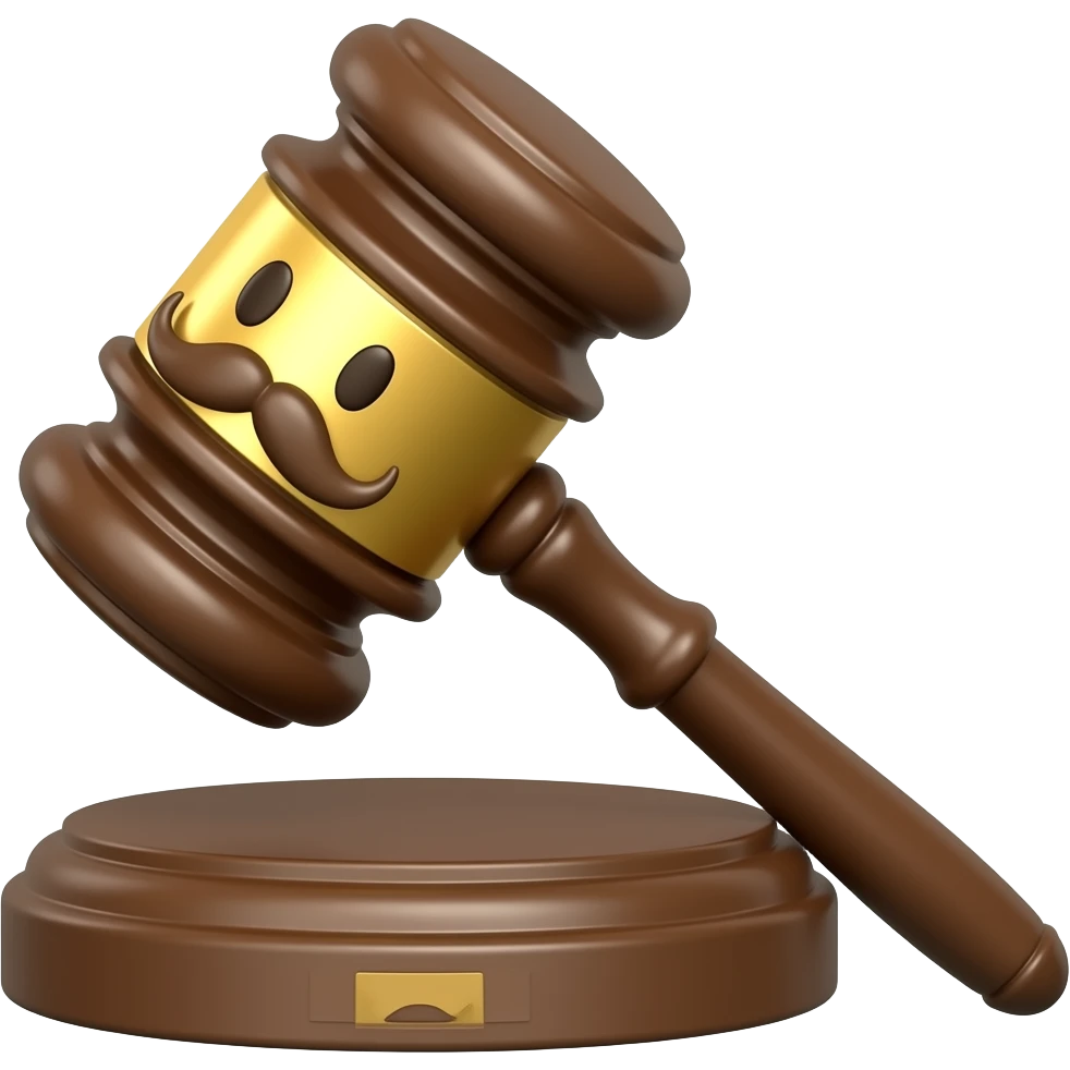 Court hummer with face and mustache emoji