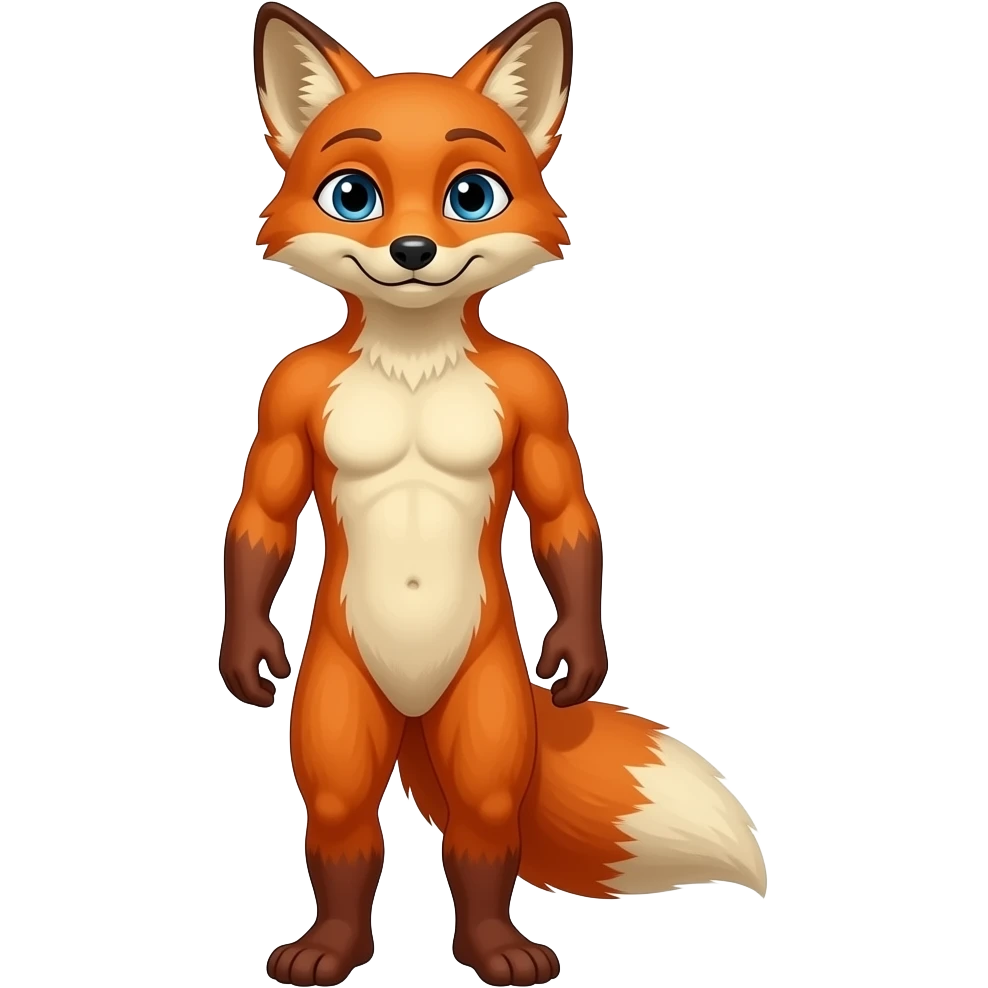 Naked SweatyFox emoji