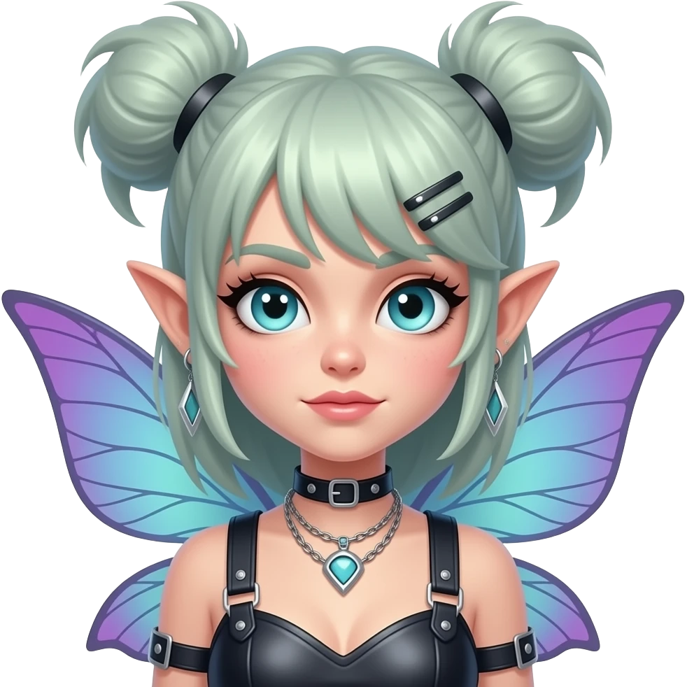 Vrouwtje fairy neopunk emoji