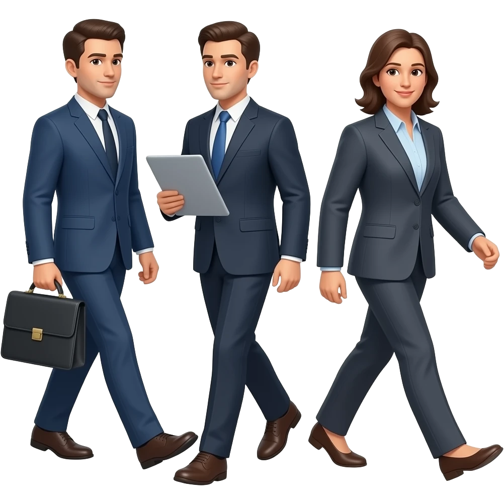 BUSINESS PEOPLE WALKING TO WORK emoji