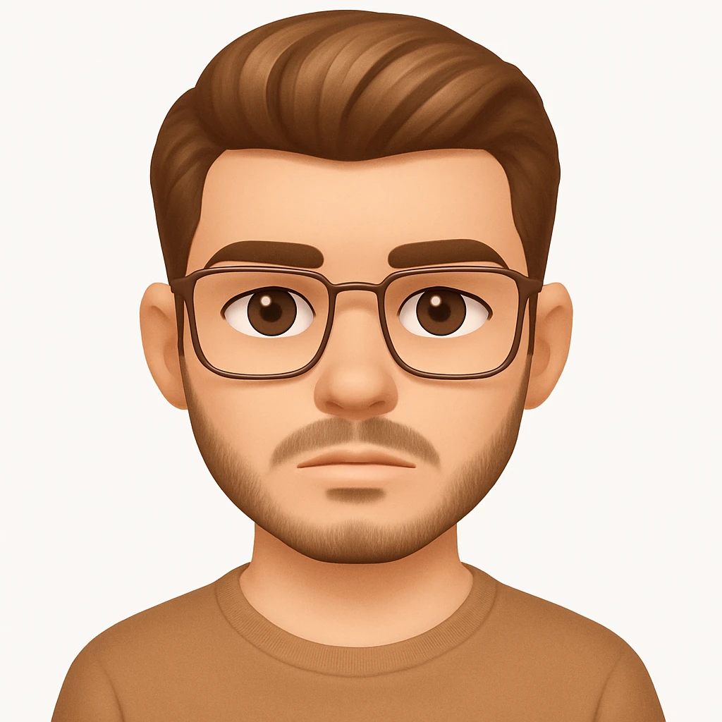 turn the second man in emoji style of the 1st image, match the facial features and clothes and pose emoji