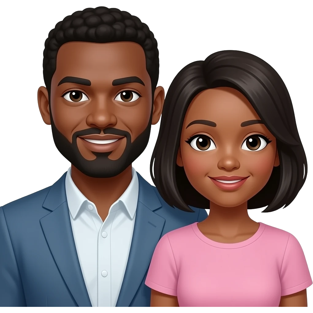 African-American couple emoji