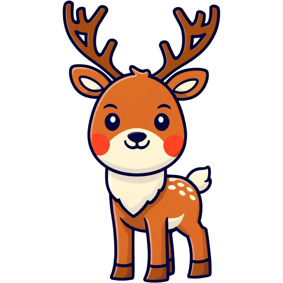  White Rudolph  emoji