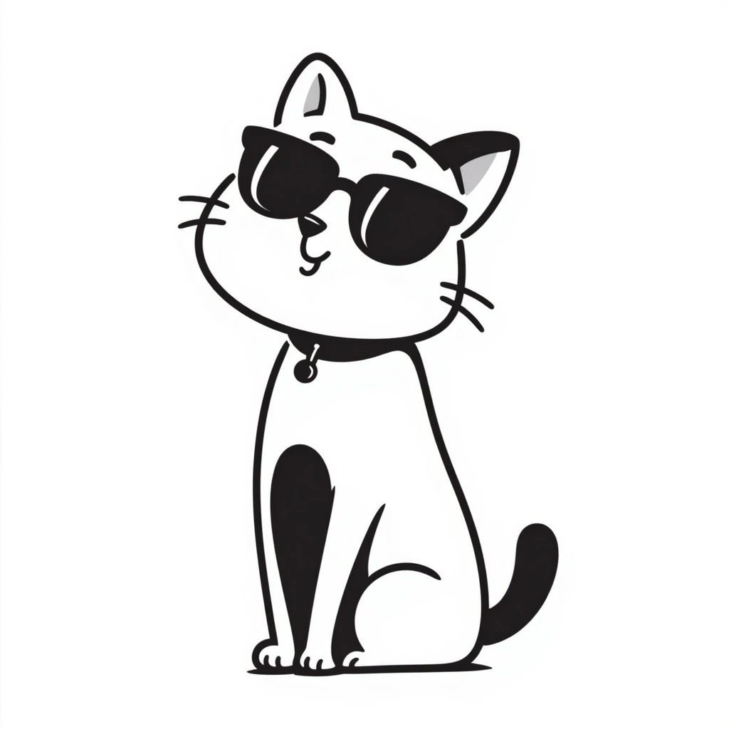 cat wearing sunglasses emoji