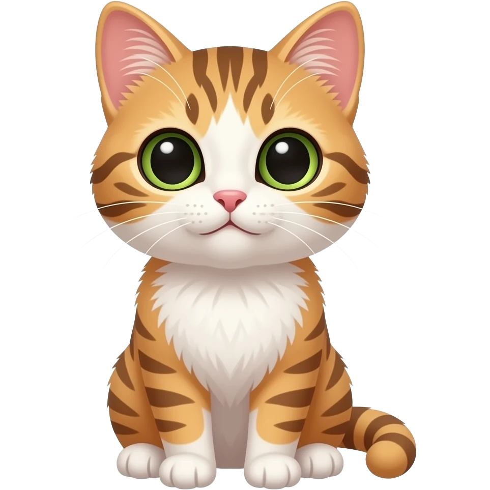 A cute kitty emoji