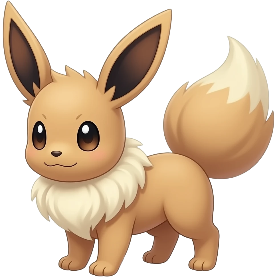 Kawaii Pastel Eeveelution-Cute-Pokémon-fusion full body emoji