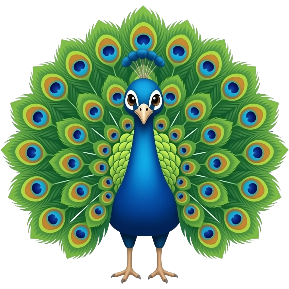 pavo real emoji