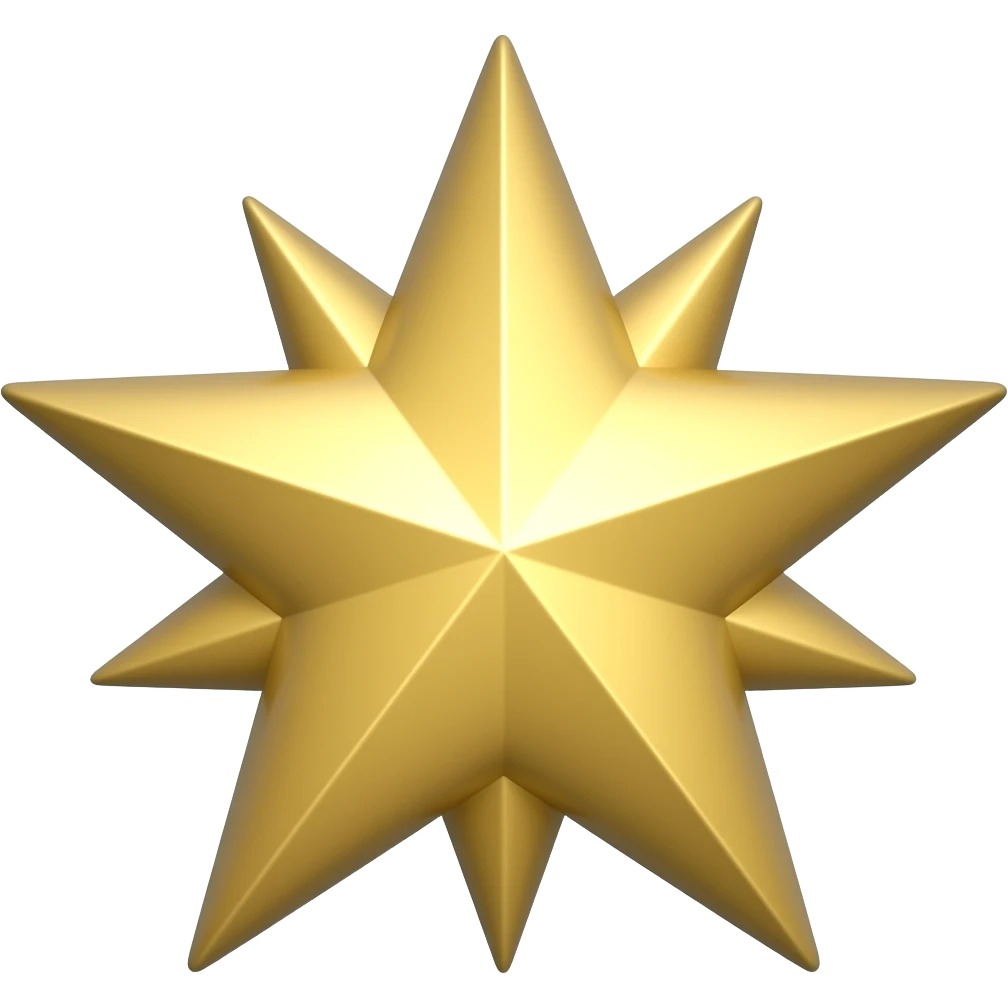 9 pointed star emoji