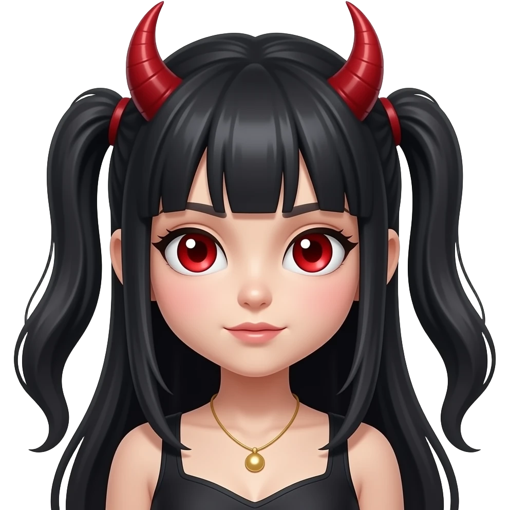red eye deamon girl emoji