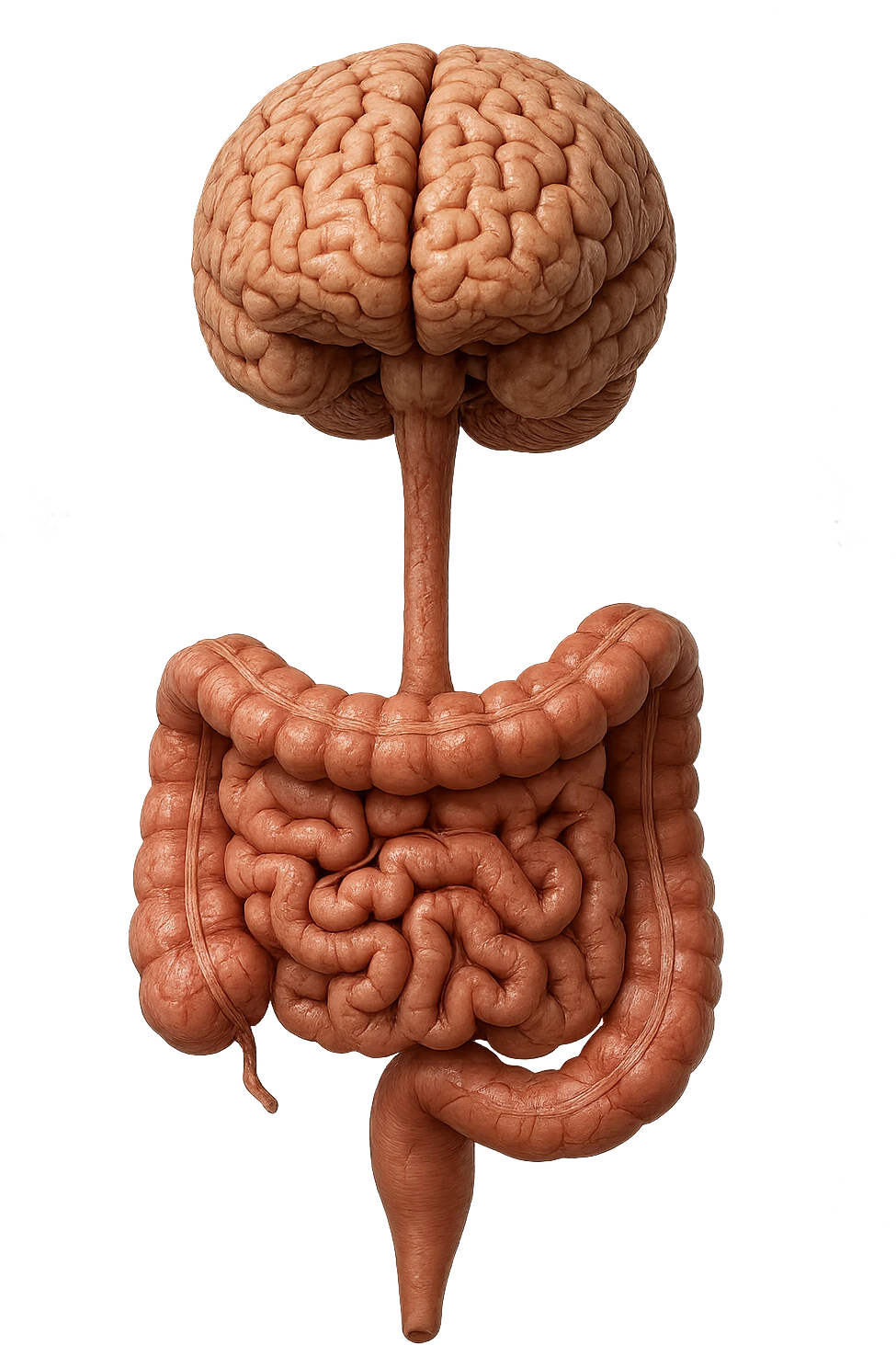 INTESTINO ANATOMICO UMANO UNITO VERTICALMENTE A CERVELLO
IPERREALISTICO 4K emoji
