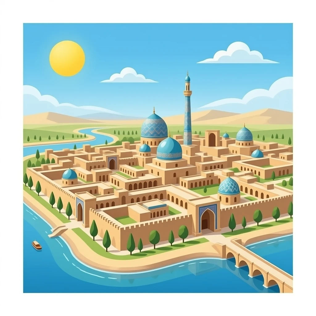 ancient Persian Empire city top view emoji