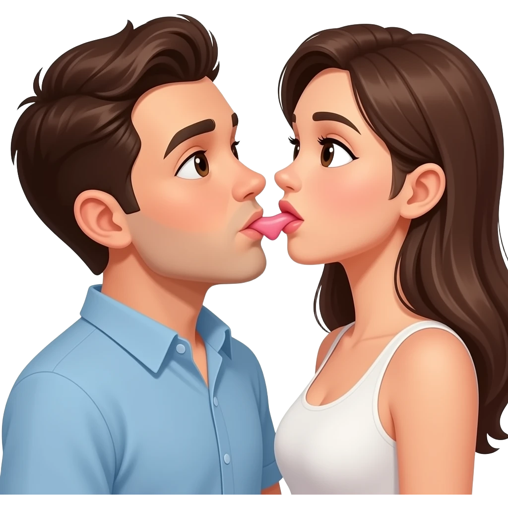 Guy sucking woman’s vagina emoji