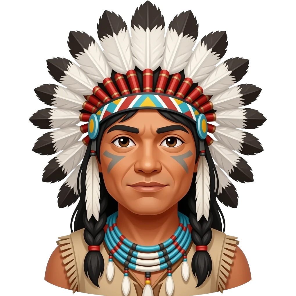 Guerrier autochtone emoji