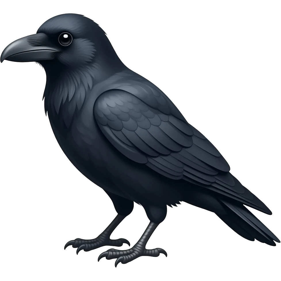 Crow emoji