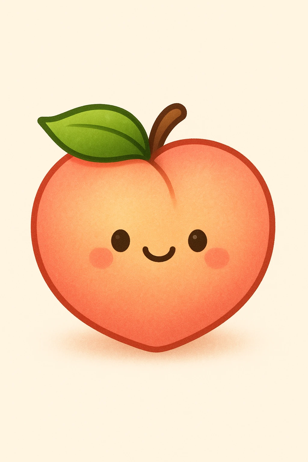Culetto a forma di pesca emoji emoji