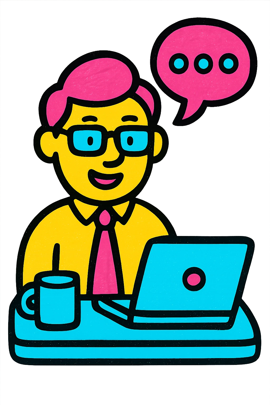 office worker having a meeting emoji
