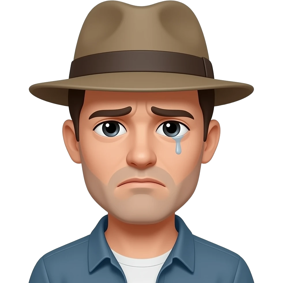 Hazlo en hombre, que tenga esta cara 😔 y que tenga la gorra para atras emoji