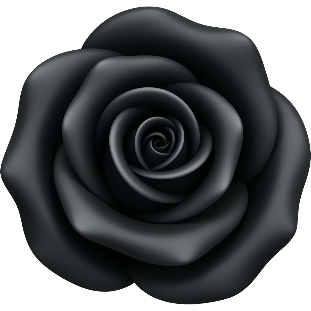 Black rose emoji