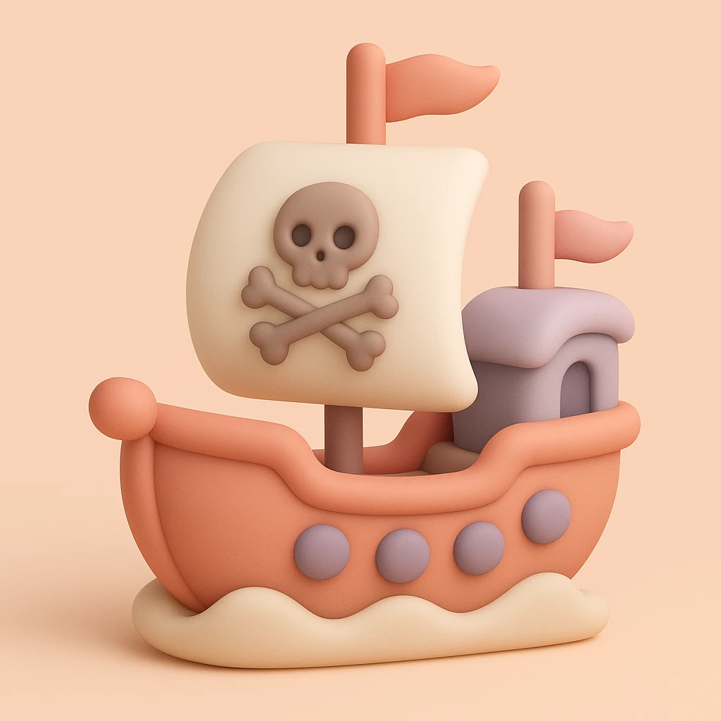 pirate ship emoji
