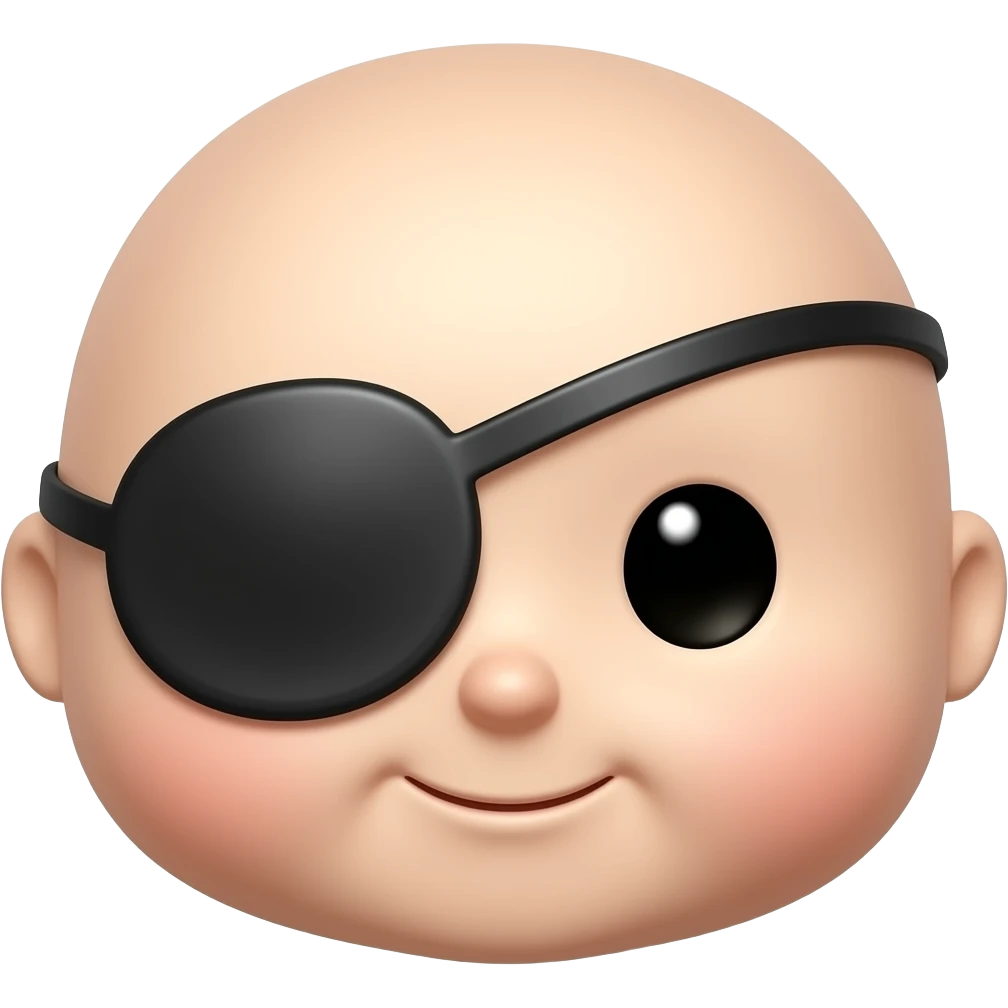 Cute eye patch emoji