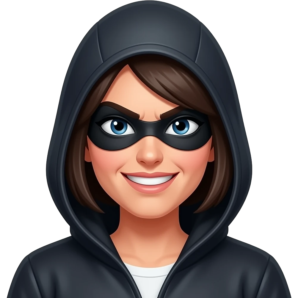 angry smiley woman thief face emoji