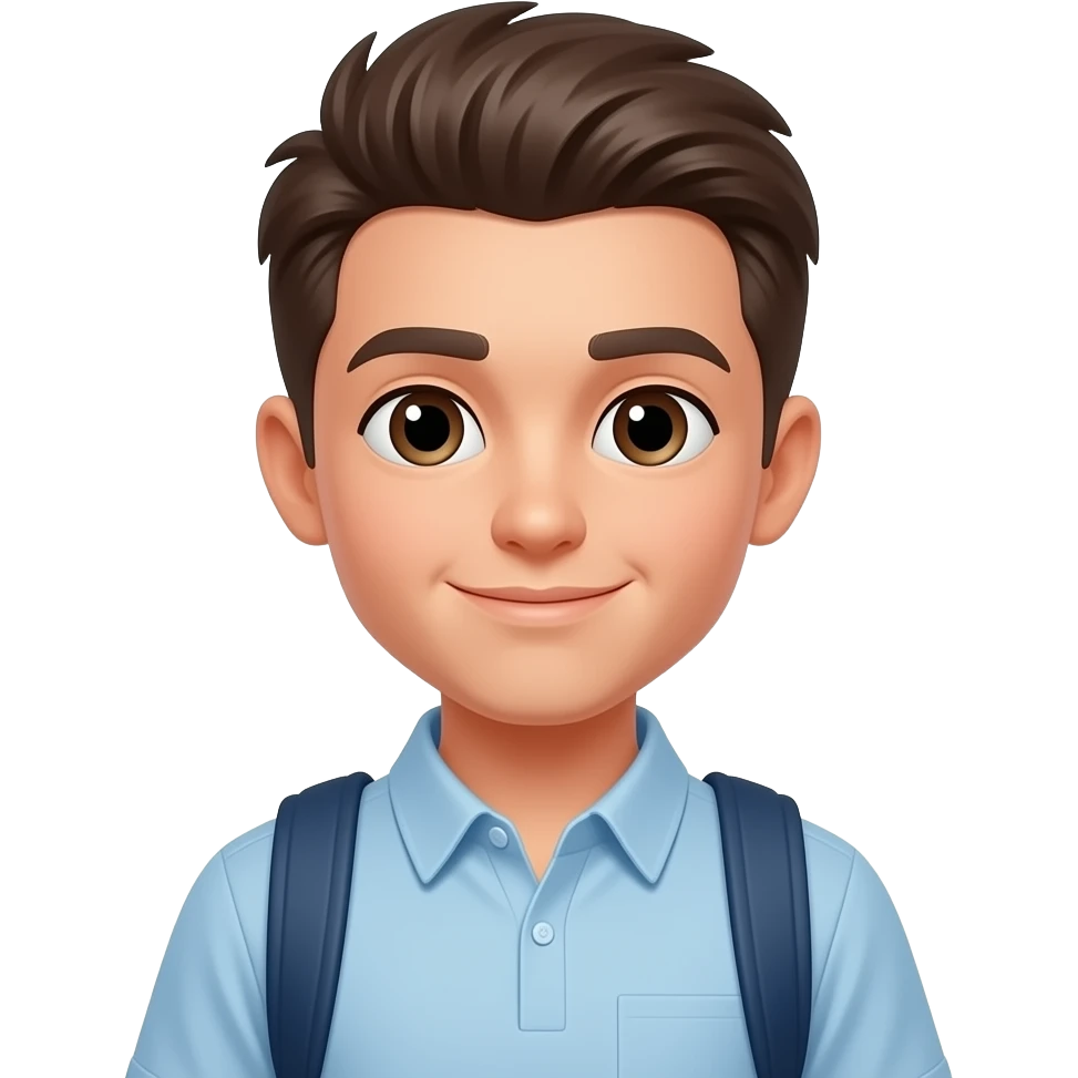 Hair style change and school bag emoji