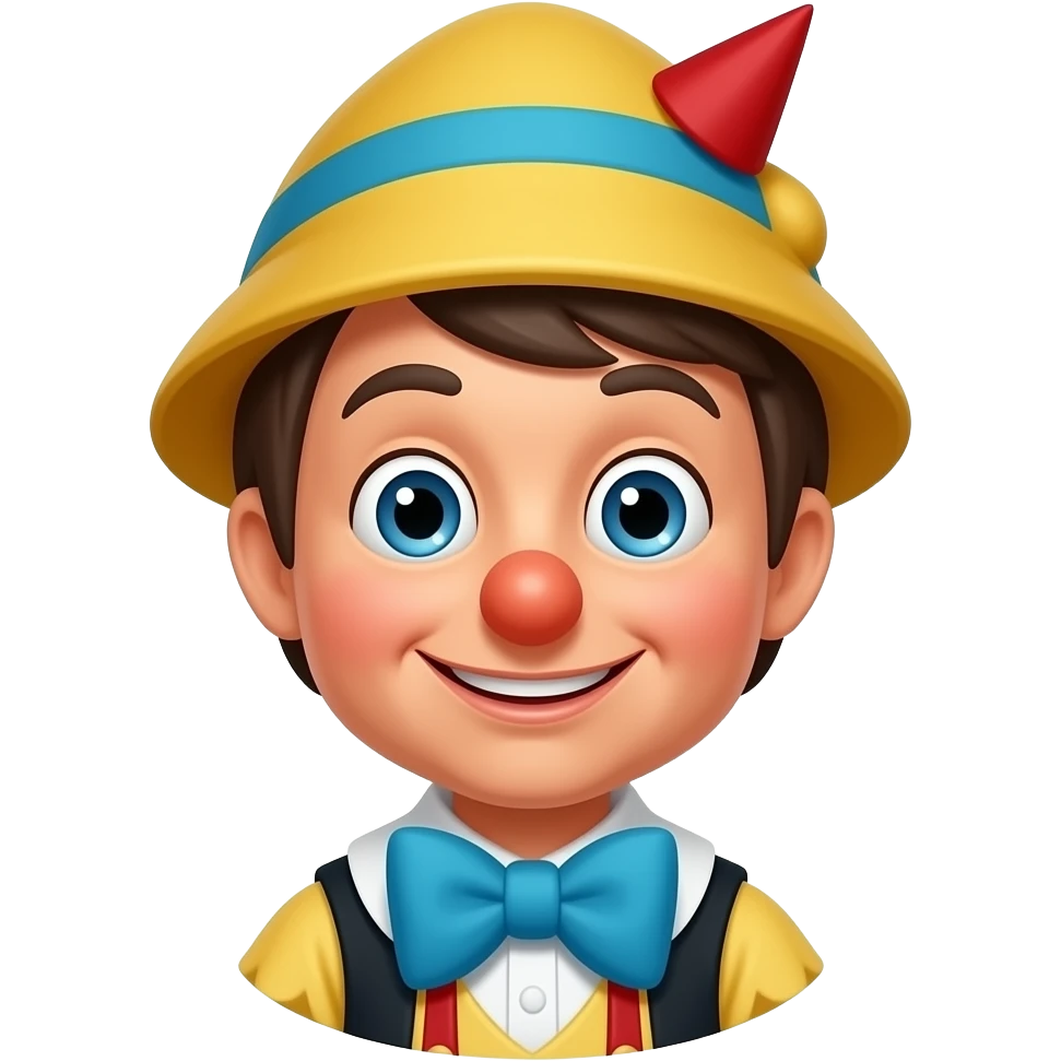 Trump with Pinocchio nose emoji