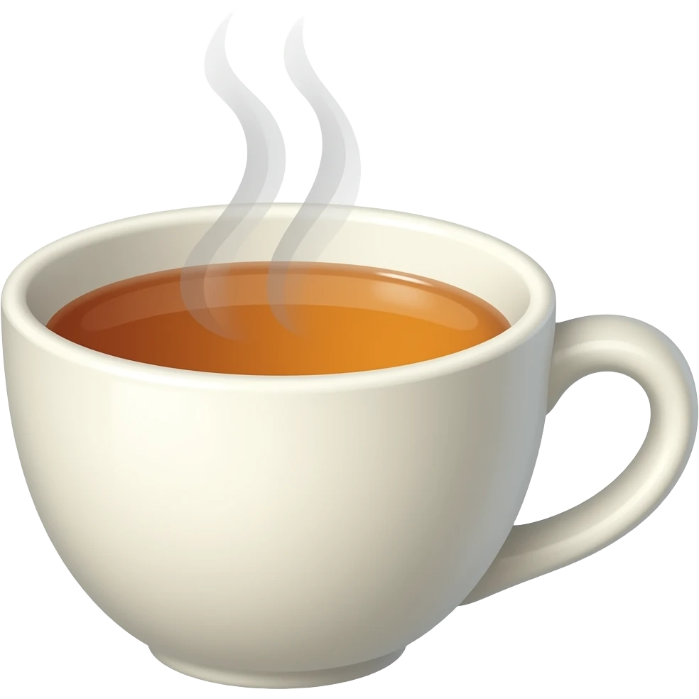 pear shaped cup of tea emoji