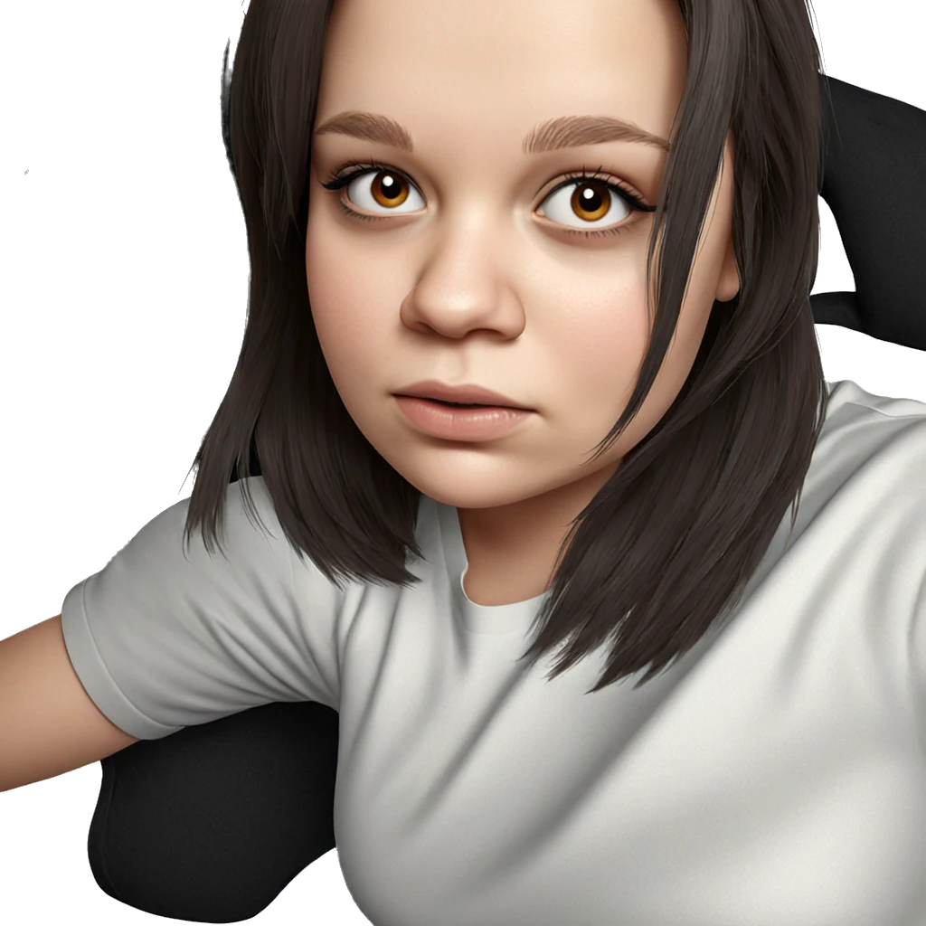 realistic portrait of girl emoji