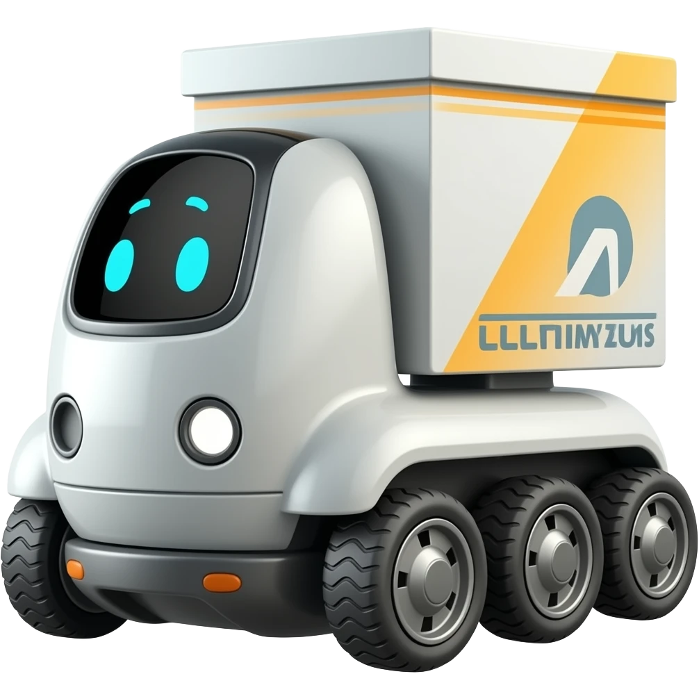 Delivery robot emoji