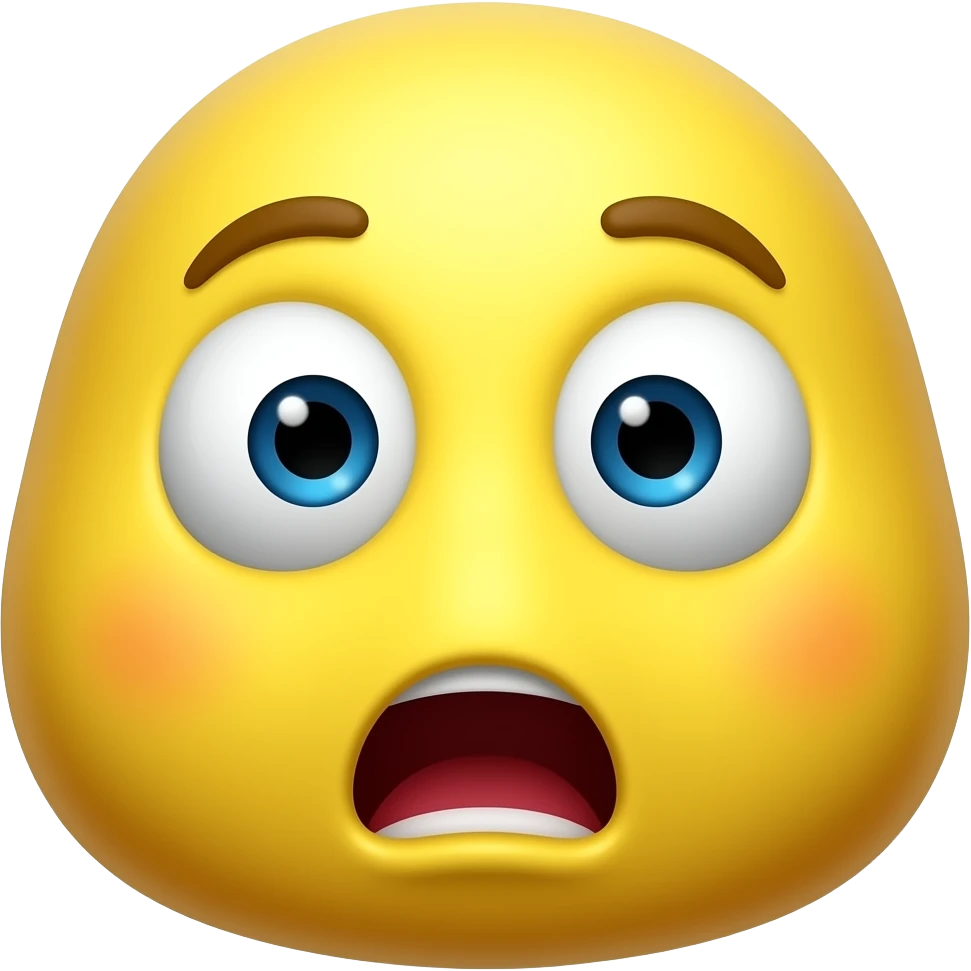 ايموچى اصفر   من المتعارف عليه متفاجئ و متحرك بصوت emoji