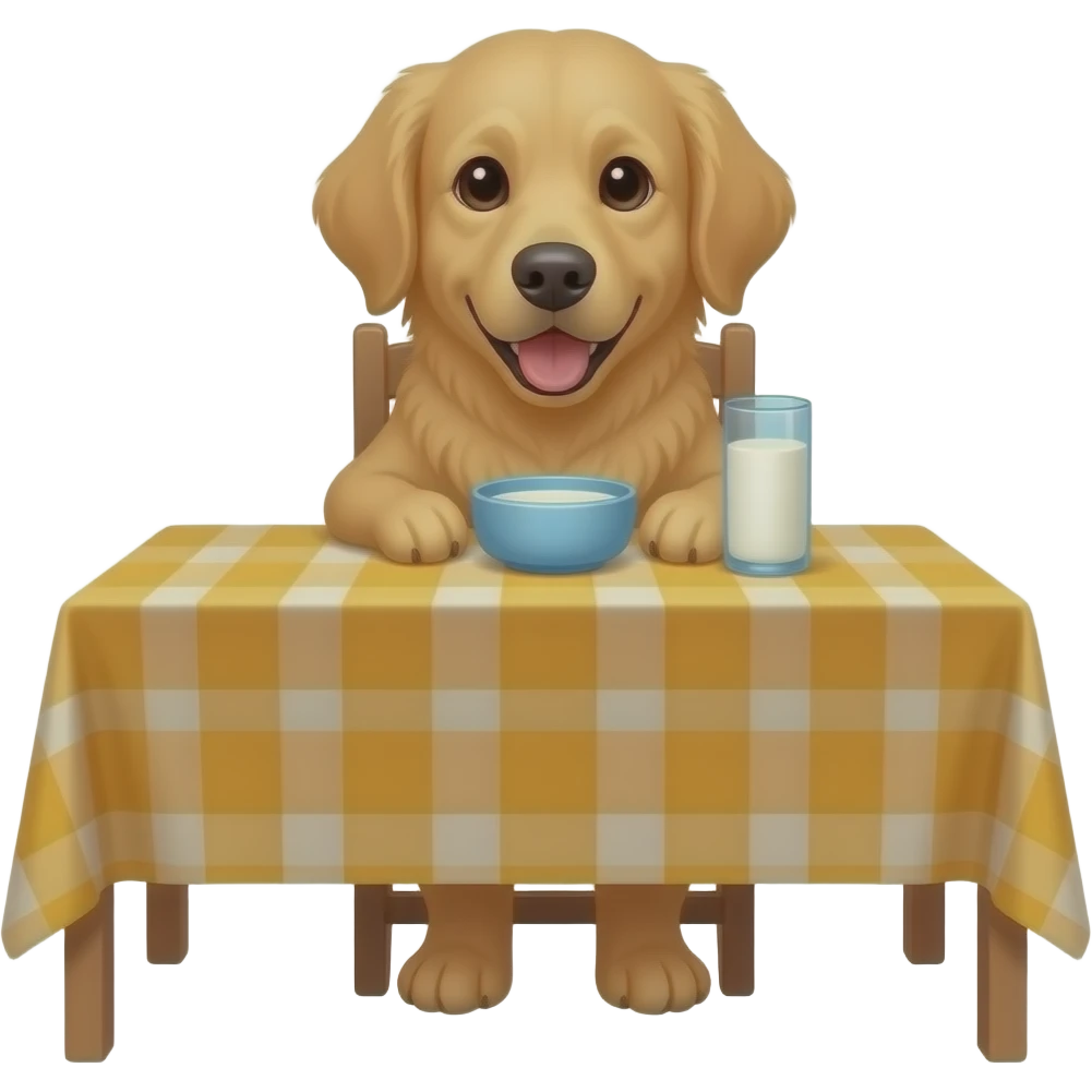 Rosie, it's time for breakfast. I already made you some milk. emoji