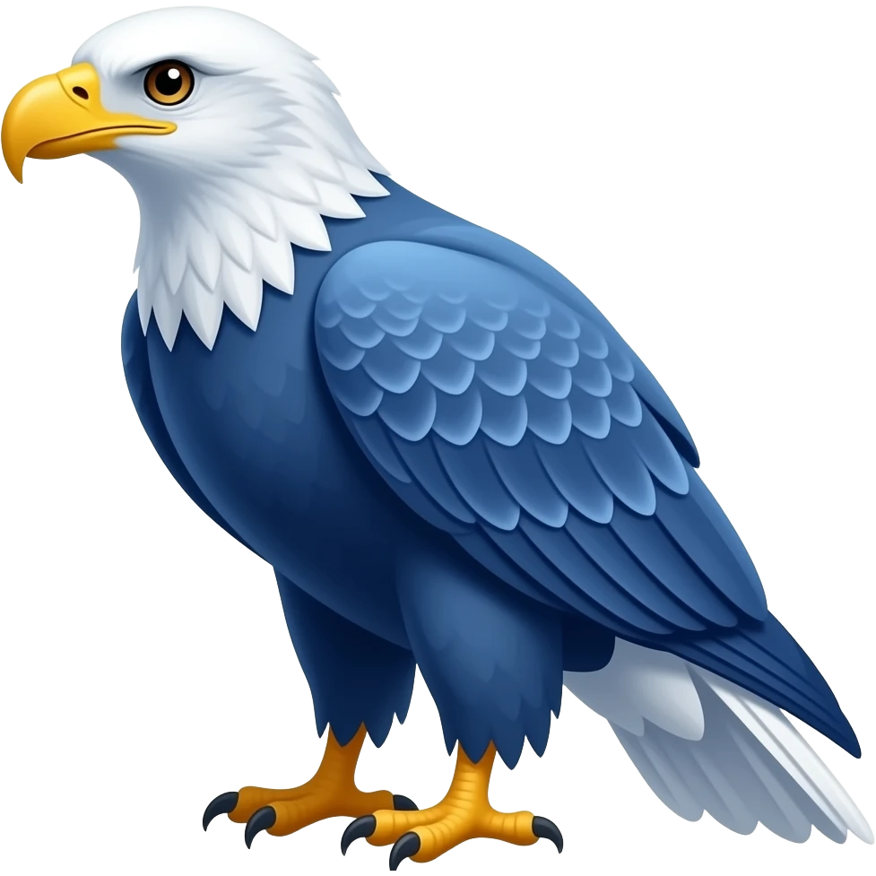 Blue eagle emoji
